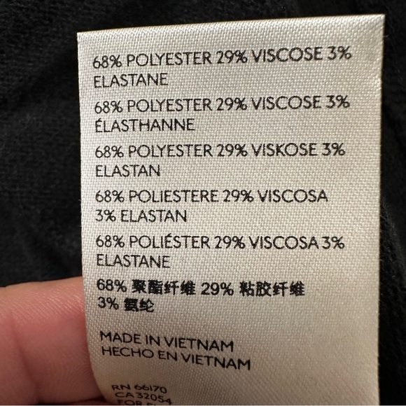 Free People NWT Black Cozy Time Funnel Pullover Top Sz.Sm Minimalist Oversized - Picture 8 of 10